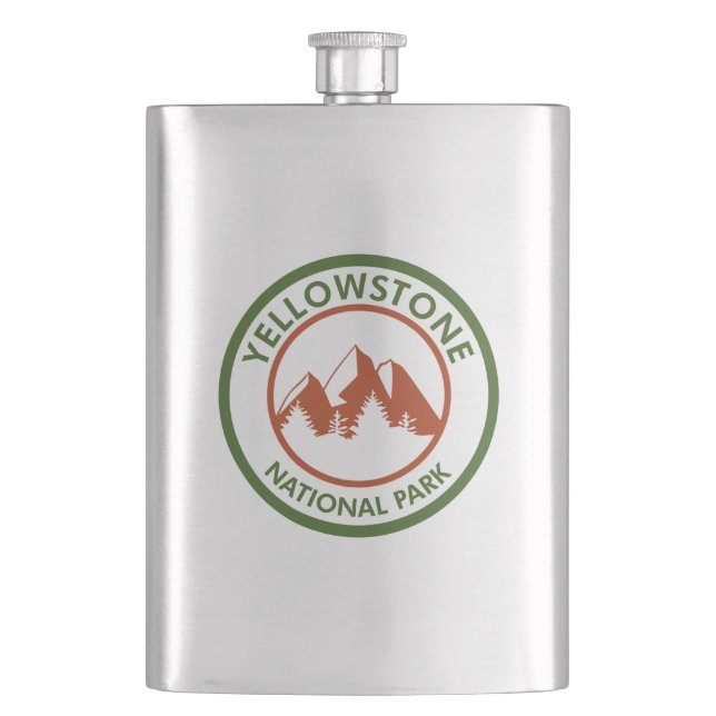 Yellowstone National Park Flask (Front)