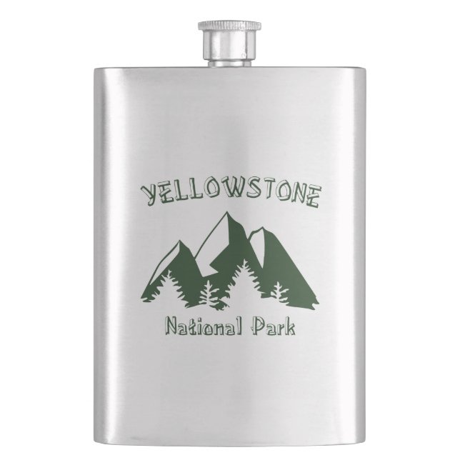 Yellowstone National Park Flask (Front)