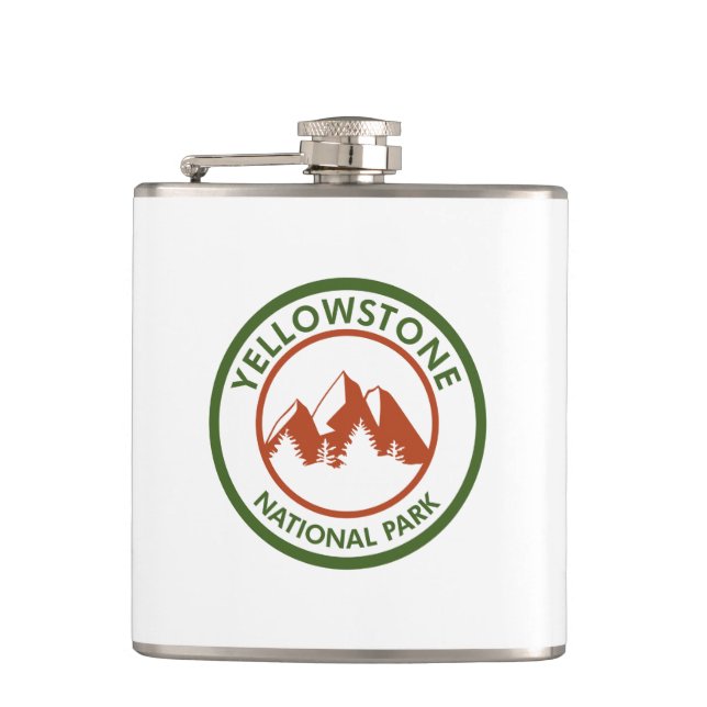Yellowstone National Park Flask (Front)