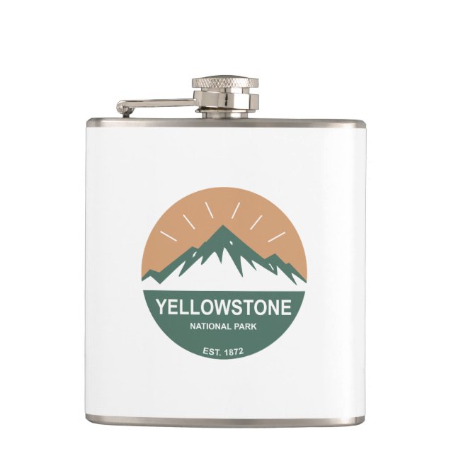 Yellowstone National Park Flask (Front)