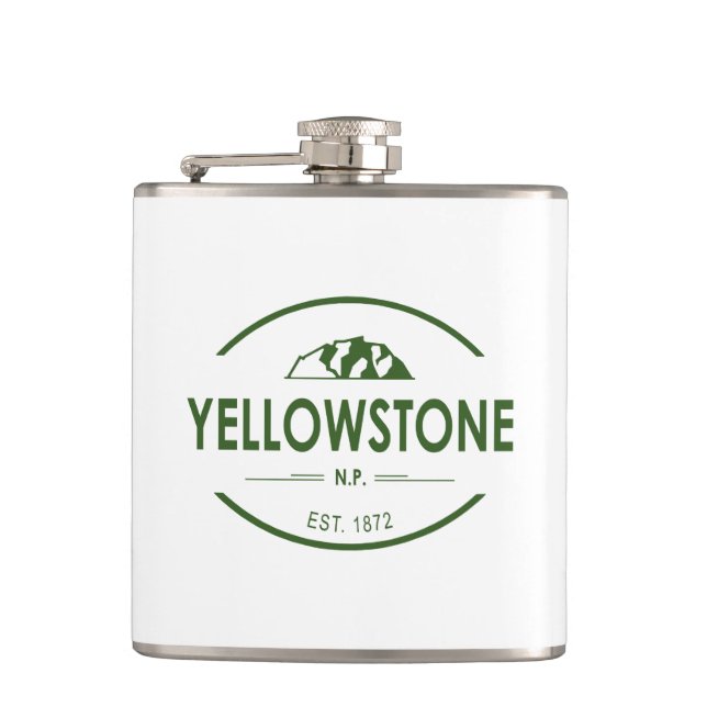 Yellowstone National Park Flask (Front)