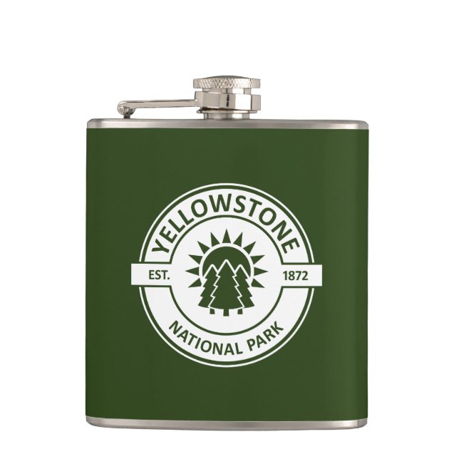 Yellowstone National Park Flask (Front)