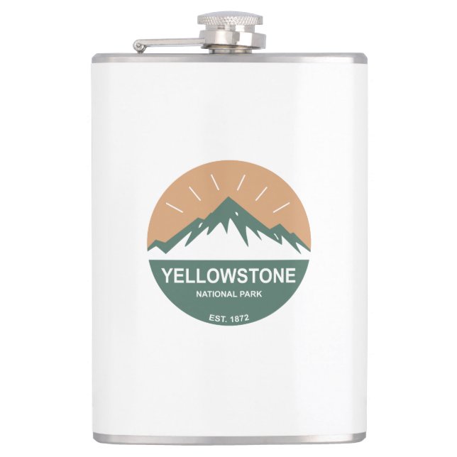 Yellowstone National Park Flask (Front)