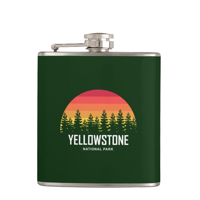 Yellowstone National Park Flask (Front)