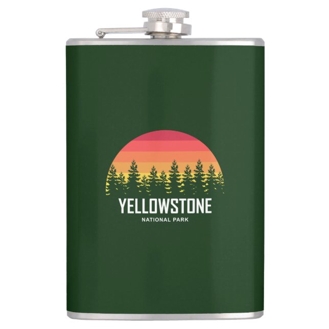 Yellowstone National Park Flask (Front)