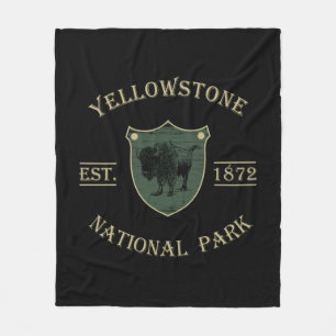 Yellowstone national park fleece blanket