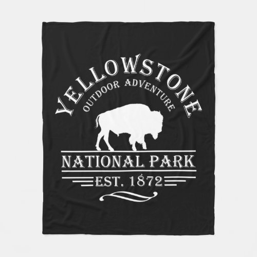 Yellowstone national park fleece blanket