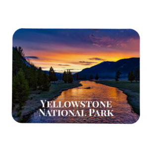 Yellowstone National Park Vintage Advertising Poster Fridge Magnet 