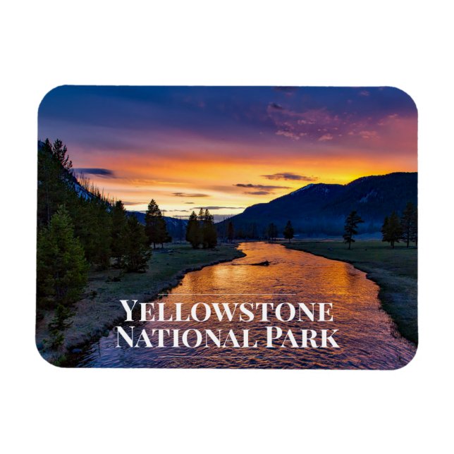 Yellowstone National Park Fridge Magnet (Horizontal)