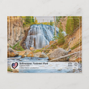 Yellowstone National Park - Gibbon Falls Postcard