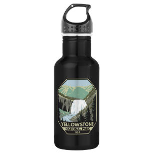 Yellowstone National Park Gibbon Falls Vintage  Stainless Steel Water Bottle