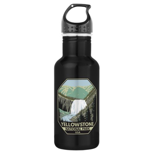 Yellowstone National Park Gibbon Falls Vintage  Stainless Steel Water Bottle