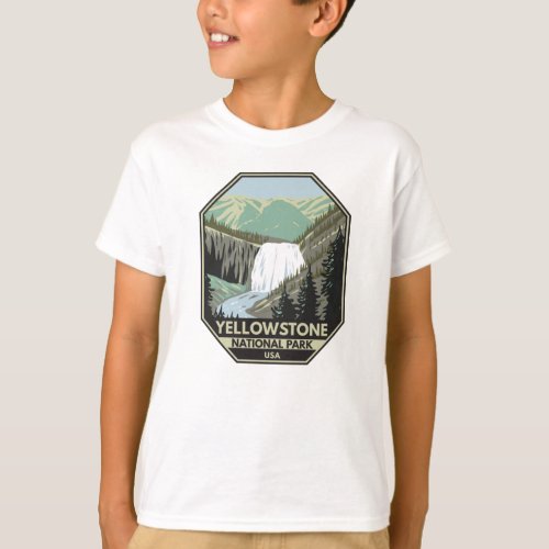Yellowstone National Park Gibbon Falls Vintage  T_Shirt