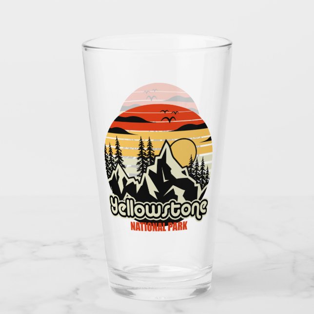 Yellowstone National Park Glass (Front)