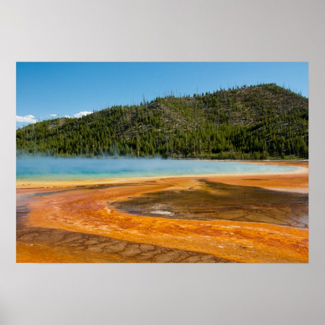 Yellowstone National Park Grand Prismatic Spring Poster (Front)