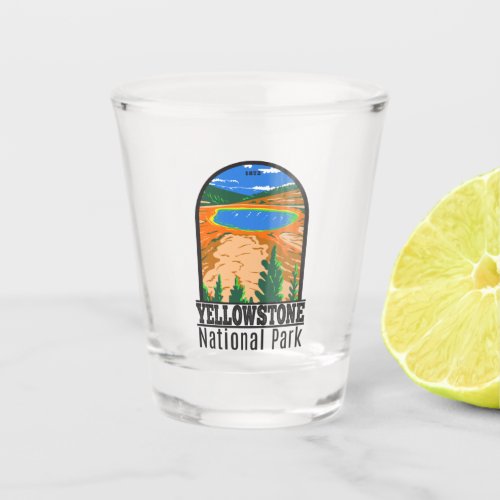 Yellowstone National Park Grand Prismatic Spring  Shot Glass
