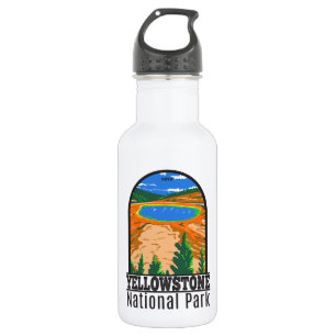Yellowstone National Park Grand Prismatic Spring Stainless Steel Water Bottle