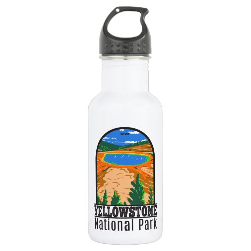 Yellowstone National Park Grand Prismatic Spring   Stainless Steel Water Bottle
