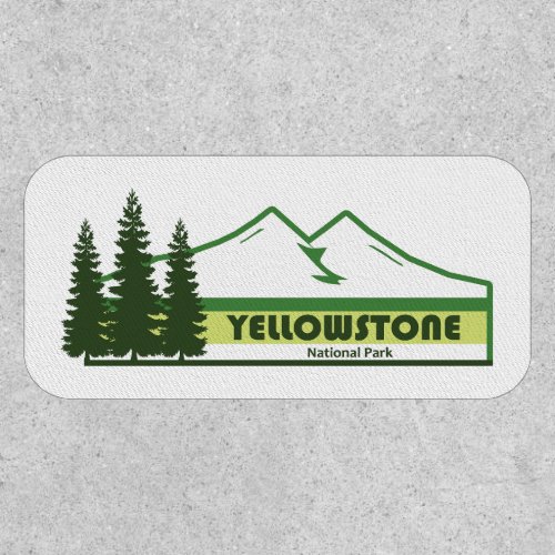 Yellowstone National Park Green Stripes Patch
