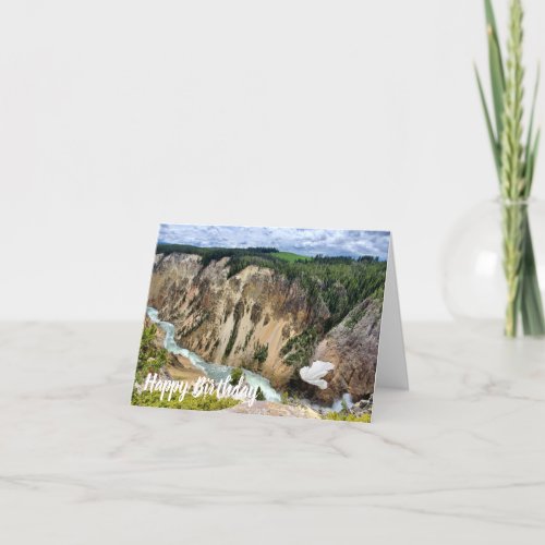 Yellowstone National Park Happy Birthday Card