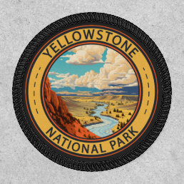 Yellowstone National Park Hayden Valley Travel Art Patch