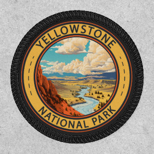Yellowstone National Park Hayden Valley Travel Art Patch