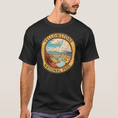 Yellowstone National Park Hayden Valley Travel Art T_Shirt