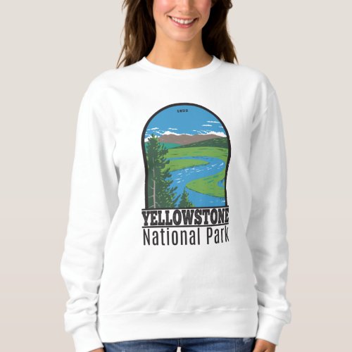 Yellowstone National Park Hayden Valley Vintage Sweatshirt