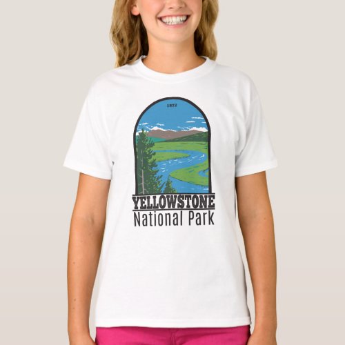Yellowstone National Park Hayden Valley Vintage T_ T_Shirt