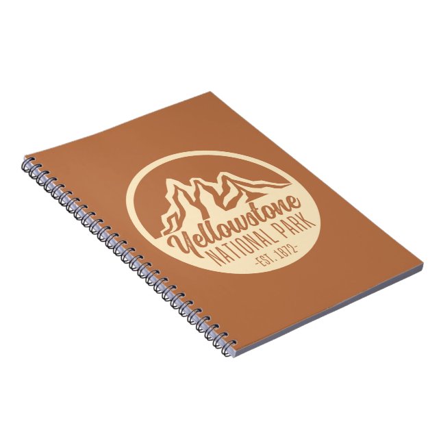 Yellowstone National Park Hiking Camping Notebook (Right Side)