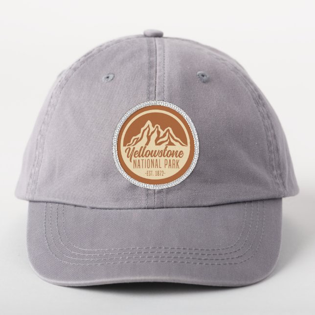 Yellowstone National Park Hiking Camping Patch (On Headwear)