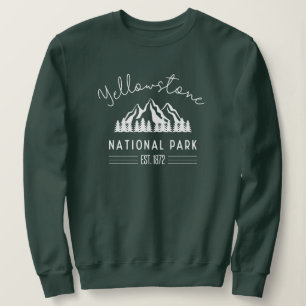 Yellowstone National Park Hiking Camping Sweatshirt
