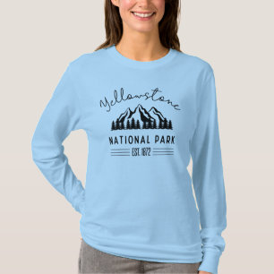 Yellowstone National Park Hiking Camping T-Shirt