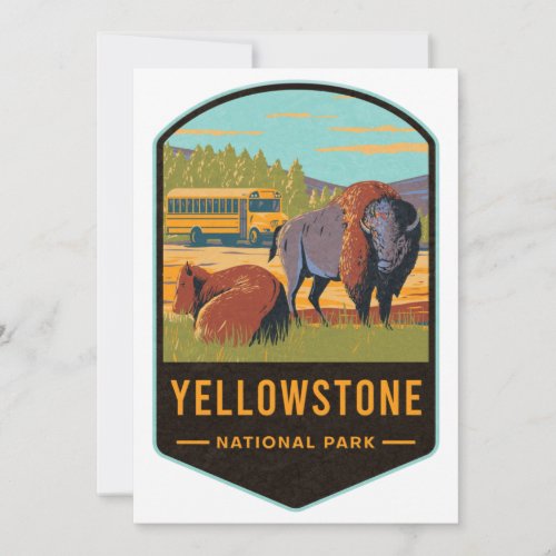 Yellowstone National Park Holiday Card