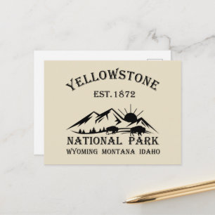 Yellowstone National Park Holiday Postcard