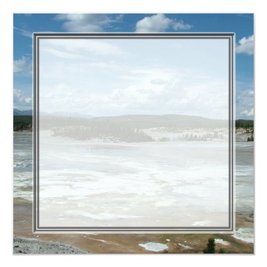 Yellowstone National Park hot land, geyser Card