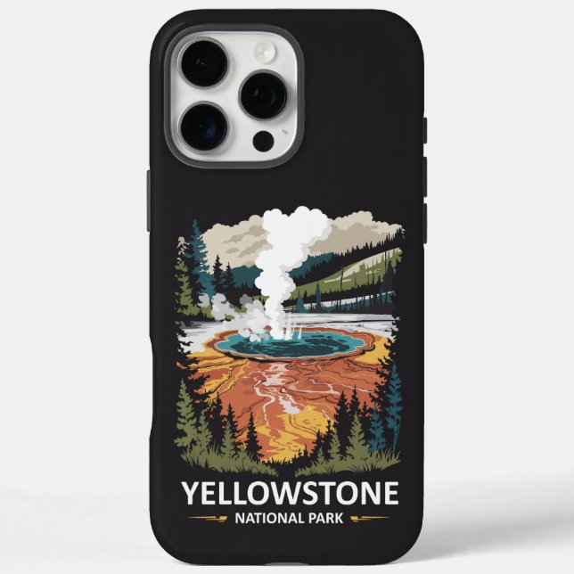 Yellowstone National Park Hot Spring Case-Mate iPhone Case (Back)
