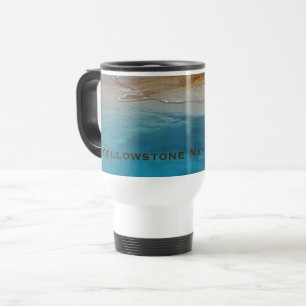 Yellowstone National Park Hot Spring Landscape Travel Mug
