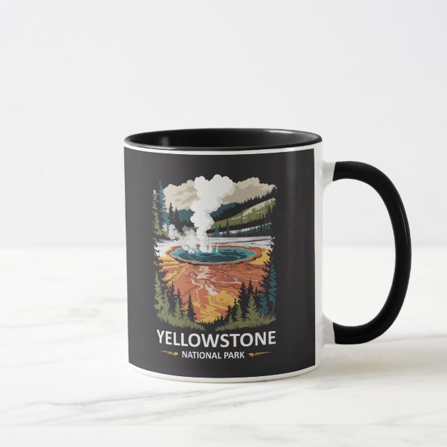 Yellowstone National Park Hot Spring Mug (Right)