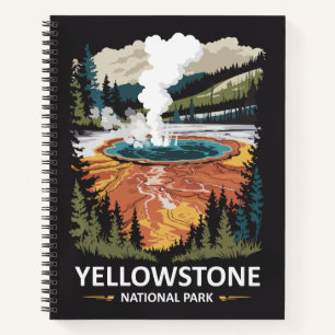 Yellowstone National Park Hot Spring Notebook