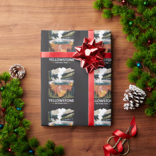 Yellowstone National Park Hot Spring Wrapping Paper