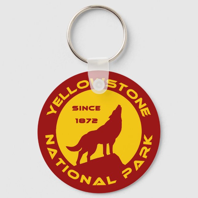 Yellowstone National Park Keychain (Front)