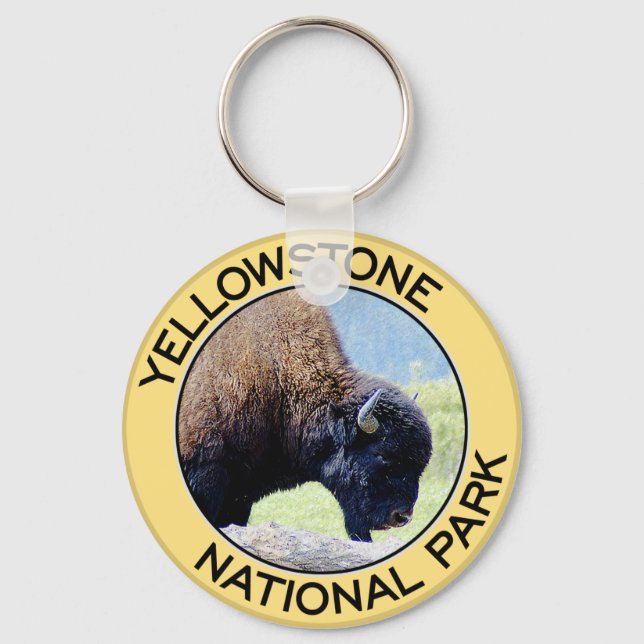 Yellowstone National Park Keychain (Front)