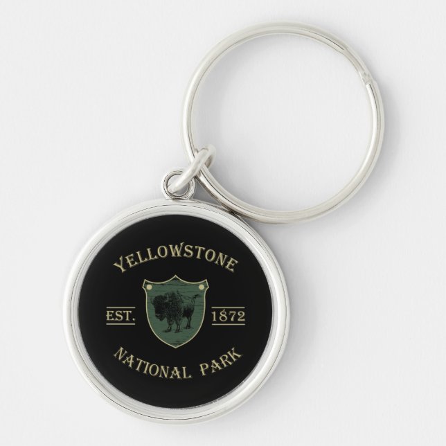 Yellowstone national park keychain (Front)