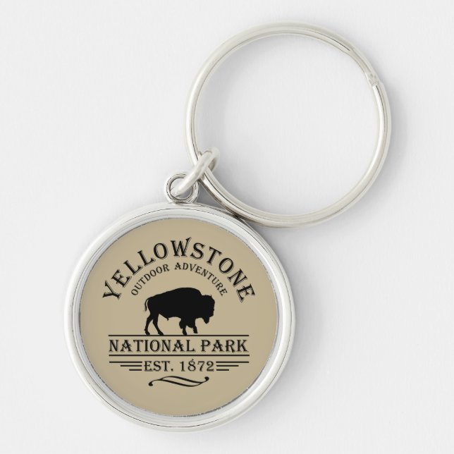 Yellowstone national park keychain (Front)