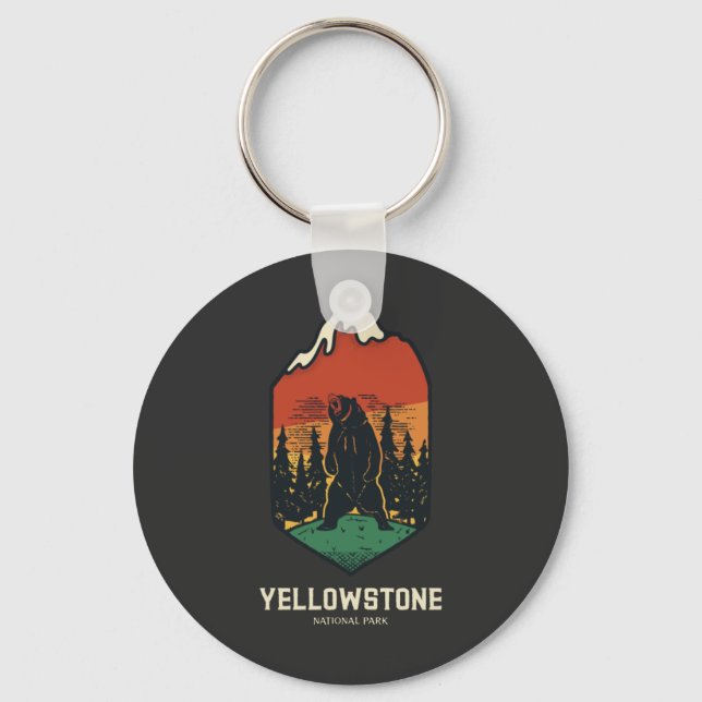 Yellowstone National Park Keychain (Front)