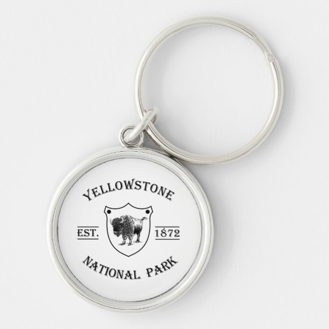 Yellowstone national park keychain (Front)