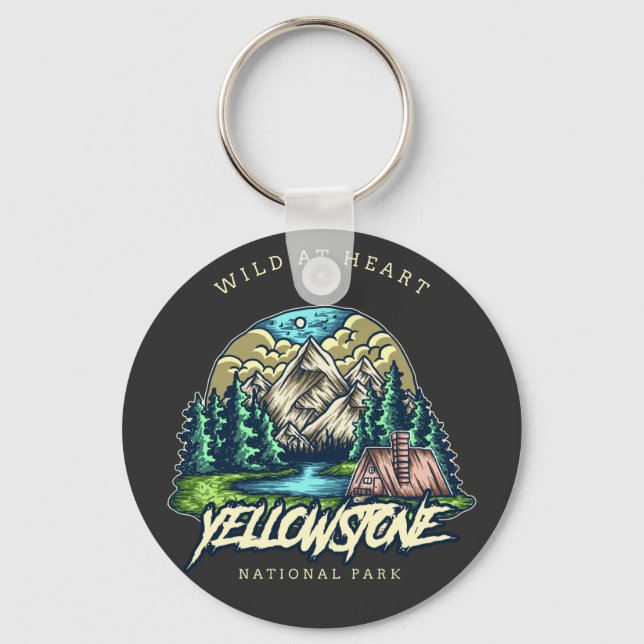Yellowstone National Park Keychain (Front)