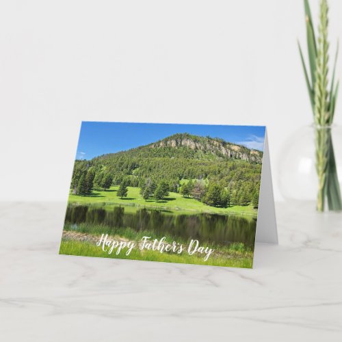 Yellowstone National Park Lake Fathers Day Card