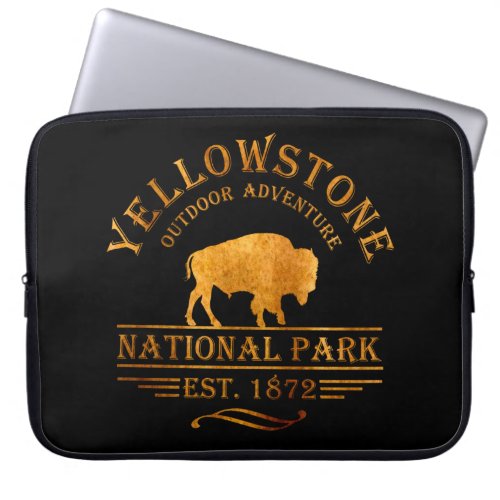 Yellowstone national park laptop sleeve
